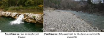 Action 5 - Dérasement d'une prise d’eau à Manas